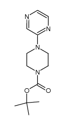 4-(2-吡嗪基)-1-哌嗪羧酸-1,1-二甲基乙酯 结构式