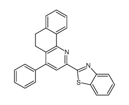 2-(4-苯基-5,6-二氢苯并[h]喹啉-2-基)-1,3-苯并噻唑 结构式