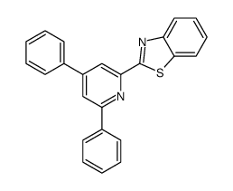 2-(4,6-二苯基吡啶-2-基)-1,3-苯并噻唑 结构式