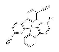 2-溴-9,9'-螺二芴-2',7'-二甲腈 结构式