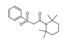 2-(苯磺酰基)-1-(2,2,6,6-四甲基哌啶-1-基)乙酮 结构式