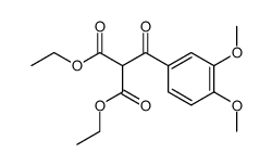 2-(3,4-二甲氧基苯甲酰基)丙二酸二乙酯 结构式
