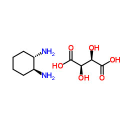 (1R,2R)-(+)-1,2-环己二胺 L-酒石酸盐 结构式