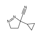 3-环丙基-4,5-二氢-3H-吡唑-3-甲腈 结构式