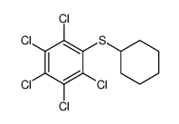 Benzene, 1,2,3,4,5-pentachloro-6-(cyclohexylthio)- 结构式