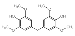 4,4'-亚甲基二(2,6-二甲氧基苯酚) 结构式