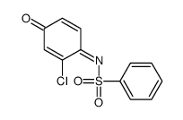 N-(2-氯-4-氧代环己-2,5-二烯-1-亚基)苯磺酰胺 结构式