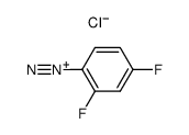 2,4-二氟苯重氮氯化物 结构式