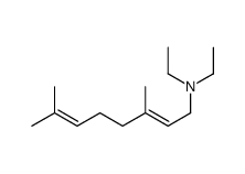 (E)-N,N-Diethyl-3,7-dimethyl-2,6-octadiene-1-amine 结构式