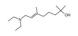 (E)-8-(二乙氨基)-2,6-二甲基-6-辛烯-2-醇 结构式