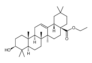齐墩果酸乙酯 结构式