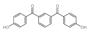 苯-1,3-二基双[(4-羟基苯基)甲酮] 结构式