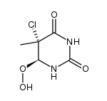 5-氯二氢-6-氢过氧基-5-甲基-2,4(1H,3H)-嘧啶二酮 结构式