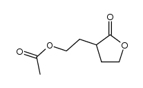 2-(2-氧代氧杂环戊烷-3-基)乙酸乙酯 结构式