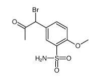 5-(1-溴-2-氧代丙基)-2-甲氧基苯磺酰胺 结构式
