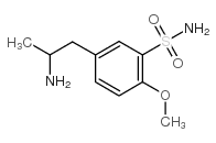5-(2-氨基丙基)-2-甲氧基苯磺酰胺 结构式