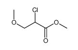 2-氯-3-甲氧基丙酸甲酯 结构式