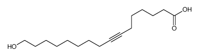 16-羟基-7-十六碳炔酸 结构式