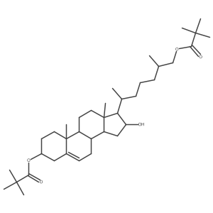 (3β,16β,25R)-3,26-双(2,2-二甲基丙酸酯)胆甾-5-烯-3,16,26-三醇 结构式
