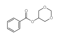 5-O-苯甲酰基-1,3-二氧六环 结构式