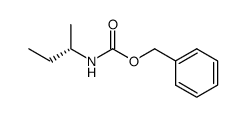 (S)-(+)-2-苄氧羰基氨基丁烷 结构式