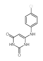 6-(4-氯苯胺基)-1H-嘧啶-2,4-二酮 结构式