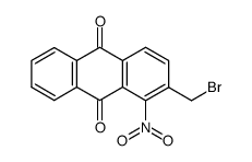 2-溴甲基-1-硝基蒽醌 结构式