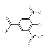 4-氯-3,5-二硝基苯甲酰胺 结构式