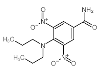 4-(二丙基氨基)-3,5-二硝基苯甲酰胺 结构式