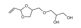 1,2-Propanediol, 3-[(2-ethenyl-1,3-dioxolan-4-yl)methoxy]- 结构式