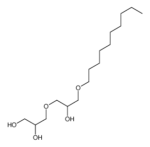 3-(3-癸氧基-2-羟基丙氧基)丙烷-1,2-二醇 结构式