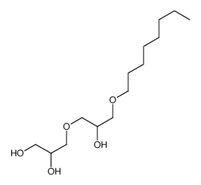 3-(2-羟基-3-辛氧基丙氧基)丙烷-1,2-二醇 结构式