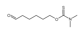 O-(6-氧代己基)二甲基硫代氨基甲酸酯 结构式