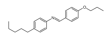 N-(4-Propoxybenzylidene)-4-pentylaniline 结构式