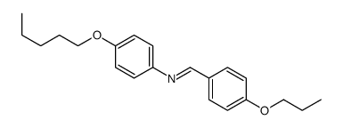 N-(4-戊氧基苯基)-1-(4-丙氧基苯基)甲亚胺 结构式