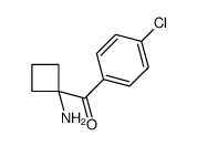 (1-氨基环丁基)(4-氯苯基)甲酮 结构式