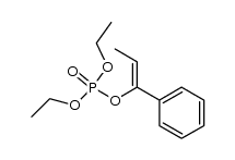 Phosphoric acid, diethyl (1Z)-1-phenyl-1-propen-1-yl ester 结构式