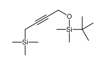 叔丁基二甲基-(4-三甲基硅基丁-2-炔氧基)硅烷 结构式