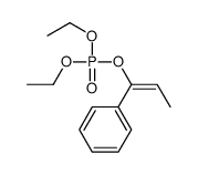 Phosphoric acid, diethyl (1E)-1-phenyl-1-propen-1-yl ester 结构式