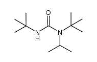 1,3-二叔丁基-1-异丙基脲 结构式