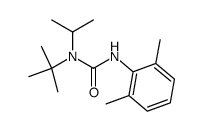 N-(1,1-二甲基乙基)-N'-(2,6-二甲基苯基)-N-(1-甲基乙基)脲 结构式