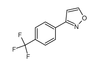 3-(4-三氟甲基苯基)异恶唑 结构式