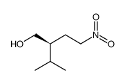 (2S)-3-甲基-2-(2-硝基乙基)-1-丁醇 结构式