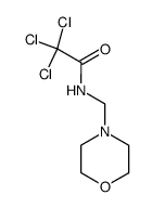 2,2,2-三氯-N-(4-吗啉基甲基)乙酰胺 结构式