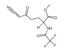 6-Diazo-5-oxo-N-Tfa-L-norleucine-OMe 结构式