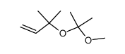 1-Butene, 3-(1-methoxy-1-methylethoxy)-3-methyl- 结构式