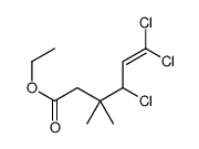 3,3-二甲基-4,6,6-三氯己-5-烯酸乙酯 结构式