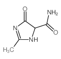 2-甲基-5-氧代-1,4-二氢咪唑-4-甲酰胺 结构式