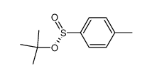 Benzenesulfinic acid, 4-methyl-, 1,1-dimethylethyl ester, [S(S)]- 结构式
