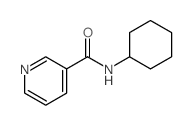 N-环己基-3-吡啶甲酰胺 结构式
